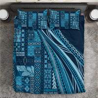 Pasifika Women's Day - Samoa Siapo Malu Tattoo Inspired Bedding Set Navy Blue