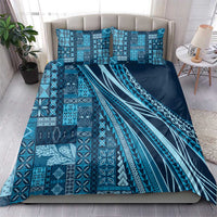 Pasifika Women's Day - Samoa Siapo Malu Tattoo Inspired Bedding Set Navy Blue