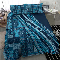 Pasifika Women's Day - Samoa Siapo Malu Tattoo Inspired Bedding Set Navy Blue