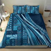 Pasifika Women's Day - Samoa Siapo Malu Tattoo Inspired Bedding Set Navy Blue