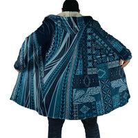 Pasifika Women's Day - Samoa Siapo Malu Tattoo Inspired Cloak Navy Blue LT7 - Polynesian Pride