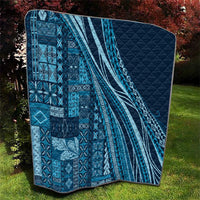 Pasifika Women's Day - Samoa Siapo Malu Tattoo Inspired Quilt Navy Blue LT7 - Polynesian Pride