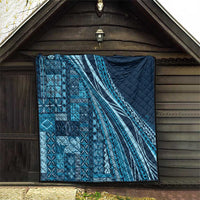 Pasifika Women's Day - Samoa Siapo Malu Tattoo Inspired Quilt Navy Blue LT7 - Polynesian Pride