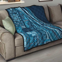 Pasifika Women's Day - Samoa Siapo Malu Tattoo Inspired Quilt Navy Blue LT7 - Polynesian Pride