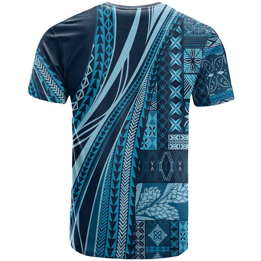 Pasifika Women's Day - Samoa Siapo Malu Tattoo Inspired T Shirt Navy Blue