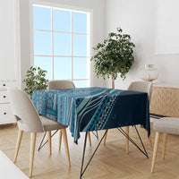 Pasifika Women's Day - Samoa Siapo Malu Tattoo Inspired Tablecloth Navy Blue LT7 - Polynesian Pride