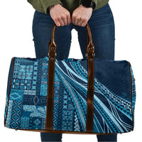 Pasifika Women's Day - Samoa Siapo Malu Tattoo Inspired Travel Bag Navy Blue
