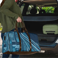 Pasifika Women's Day - Samoa Siapo Malu Tattoo Inspired Travel Bag Navy Blue