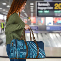 Pasifika Women's Day - Samoa Siapo Malu Tattoo Inspired Travel Bag Navy Blue