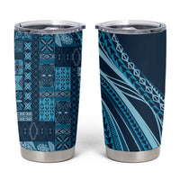 Pasifika Women's Day - Samoa Siapo Malu Tattoo Inspired Tumbler Cup Navy Blue