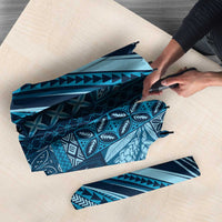 Pasifika Women's Day - Samoa Siapo Malu Tattoo Inspired Umbrella Navy Blue LT7 - Polynesian Pride