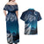 New Zealand Matariki Couples Matching Off Shoulder Maxi Dress and Hawaiian Shirt Starry Night Style