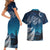 New Zealand Matariki Couples Matching Short Sleeve Bodycon Dress and Hawaiian Shirt Starry Night Style