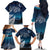 New Zealand Matariki Family Matching Off The Shoulder Long Sleeve Dress and Hawaiian Shirt Starry Night Style