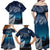 New Zealand Matariki Family Matching Off Shoulder Maxi Dress and Hawaiian Shirt Starry Night Style