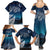 New Zealand Matariki Family Matching Summer Maxi Dress and Hawaiian Shirt Starry Night Style