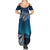 New Zealand Matariki Family Matching Summer Maxi Dress and Hawaiian Shirt Starry Night Style