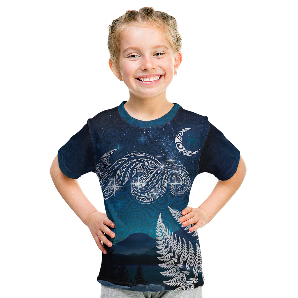 New Zealand Matariki Kid T Shirt Starry Night Style