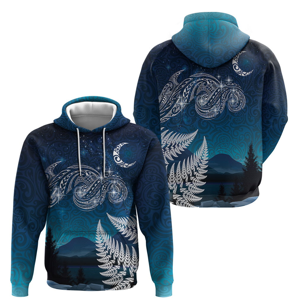 New Zealand Matariki Zip Hoodie Starry Night Style