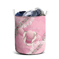 Hawaii Maui Island Flowers Lei Laundry Basket Lokelani Rose Pink LT7 - Polynesian Pride