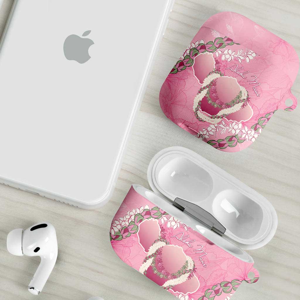 Hawaii Maui Island Flowers Lei AirPods Case Lokelani Rose Pink LT7 - Polynesian Pride