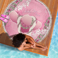 Hawaii Maui Island Flowers Lei Beach Blanket Lokelani Rose Pink