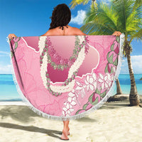 Hawaii Maui Island Flowers Lei Beach Blanket Lokelani Rose Pink