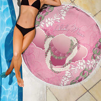 Hawaii Maui Island Flowers Lei Beach Blanket Lokelani Rose Pink