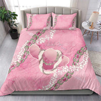 Hawaii Maui Island Flowers Lei Bedding Set Lokelani Rose Pink LT7 - Polynesian Pride