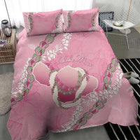 Hawaii Maui Island Flowers Lei Bedding Set Lokelani Rose Pink LT7 - Polynesian Pride
