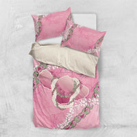 Hawaii Maui Island Flowers Lei Bedding Set Lokelani Rose Pink LT7 US Twin 172cm x 218cm Pink - Polynesian Pride