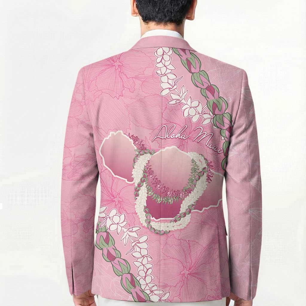 Hawaii Maui Island Flowers Lei Blazer Lokelani Rose Pink LT7 - Polynesian Pride