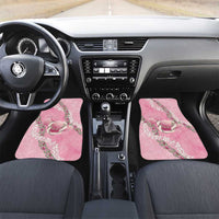 Hawaii Maui Island Flowers Lei Car Mats Lokelani Rose Pink LT7 Set 2pcs - Front Pink - Polynesian Pride