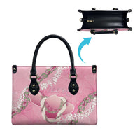 Hawaii Maui Island Flowers Lei Leather Bag Lokelani Rose Pink LT7 - Polynesian Pride