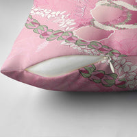 Hawaii Maui Island Flowers Lei Pillow Cover Lokelani Rose Pink LT7 - Polynesian Pride