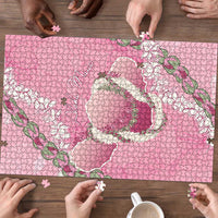 Hawaii Maui Island Flowers Lei Puzzle Lokelani Rose Pink LT7 - Polynesian Pride