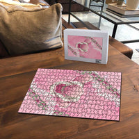 Hawaii Maui Island Flowers Lei Puzzle Lokelani Rose Pink LT7 - Polynesian Pride