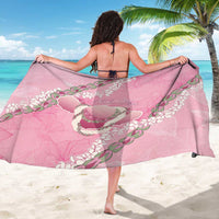 Hawaii Maui Island Flowers Lei Sarong Lokelani Rose Pink LT7 - Polynesian Pride