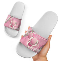 Hawaii Maui Island Flowers Lei Slide Sandals Lokelani Rose Pink LT7 - Polynesian Pride
