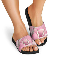 Hawaii Maui Island Flowers Lei Slide Sandals Lokelani Rose Pink LT7 - Polynesian Pride