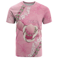 Hawaii Maui Island Flowers Lei T Shirt Lokelani Rose Pink LT7 Pink - Polynesian Pride