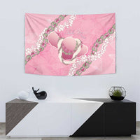 Hawaii Maui Island Flowers Lei Tapestry Lokelani Rose Pink LT7 - Polynesian Pride