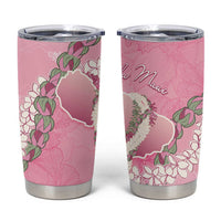 Hawaii Maui Island Flowers Lei Tumbler Cup Lokelani Rose Pink