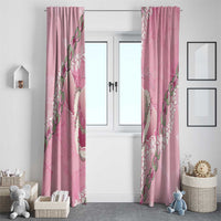 Hawaii Maui Island Flowers Lei Window Curtain Lokelani Rose Pink LT7 - Polynesian Pride