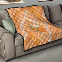 Hawaii Lanai Island Flowers Lei Quilt Orange Kaunaoa Mix Maile