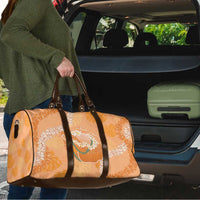 Hawaii Lanai Island Flowers Lei Travel Bag Orange Kaunaoa Mix Maile LT7 - Polynesian Pride