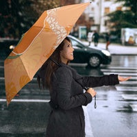 Hawaii Lanai Island Flowers Lei Umbrella Orange Kaunaoa Mix Maile LT7 - Polynesian Pride