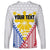 Personalised Philippines Mix Guam Long Sleeve Shirt Filipino Flag Style LT7 - Polynesian Pride