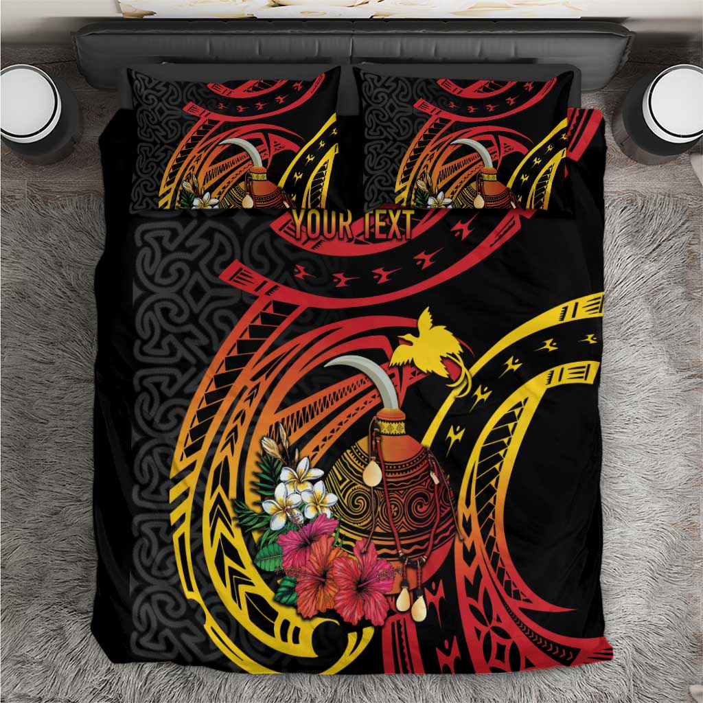 Personalized Milne Bay Bedding Set PNG Lime Pot with Oro Tapa