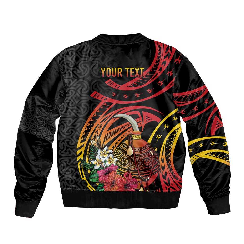 Personalized Milne Bay Bomber Jacket PNG Lime Pot with Oro Tapa